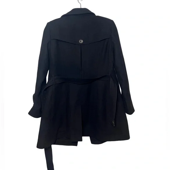 BURBERRY Daylesmoore Double Breasted Wool Cashmere Black Trench Coat Size 8 - Picture 5 of 15